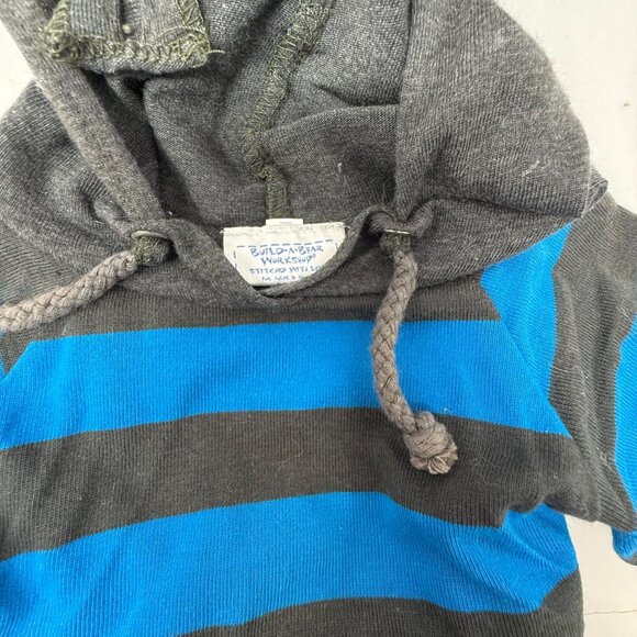 Build-A-Bear BAB Shirt Dress Lot Lalaloopsy Sequin Rainbow Stripe Hood BB jersey - Picture 8 of 10